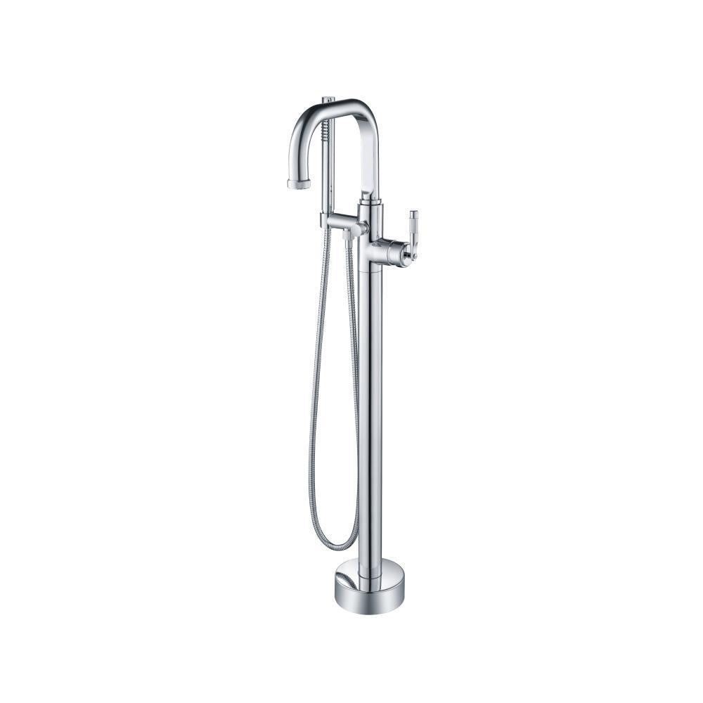 Flusso 250.1170 Freestanding Floor Mount Bathtub/Tub Filler With Hand Shower
