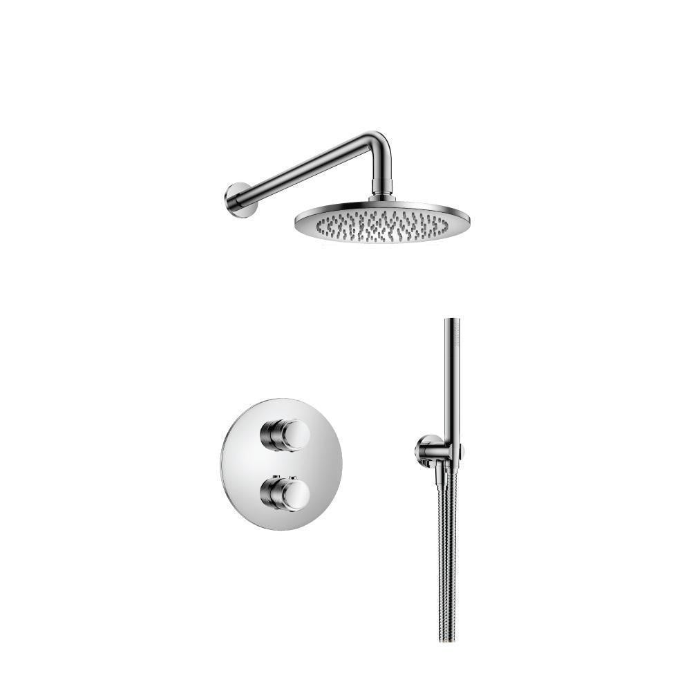 Flusso 250.7050 Two Output Shower Set With Shower Head And Hand Held