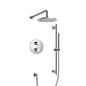 Flusso 250.7100 Two Output Shower Set With Shower Head, Hand Held And Slide Bar
