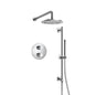 Flusso 250.7125 Two Output Shower Set With Shower Head, Hand Held And Slide Bar
