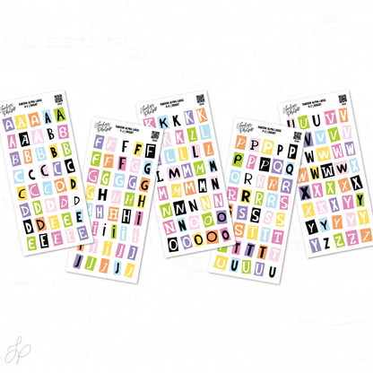 Ransom Letters Bright | Set of 5