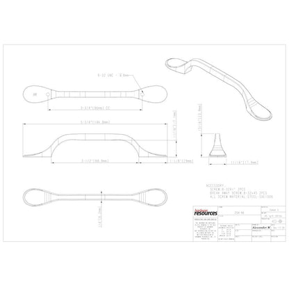 3" Center-to-Center Satin Nickel Kenner Cabinet Pull