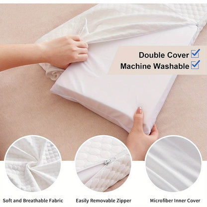 Bed Wedge Pillow Gap Filler for Headboard & Mattress