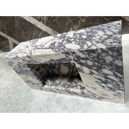 HANDCRAFTED CUSTOM CALACATTA VIOLA MARBLE SINK (NS-082)