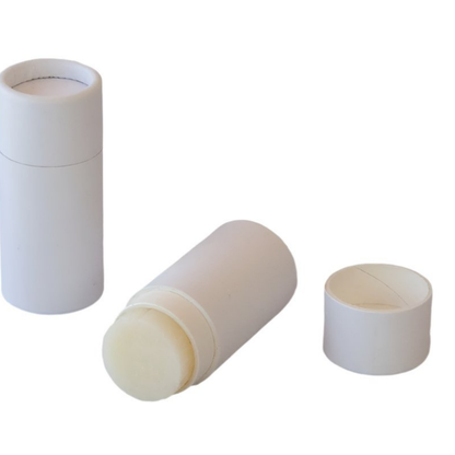 .25 ounce / 7 g White Paper Lip Balm Tubes with Coated Outer Paper