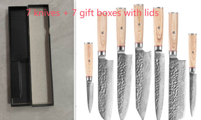 Damascus Steel Hand Kitchen Knife | Chef Knives | Kitchen + Metal