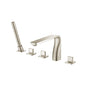 Flusso 260.2420 Five Hole Deck Mounted Roman Tub Faucet With Hand Shower