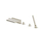 Flusso 260.2420CF Five Hole Deck Mounted Cascade Flow Roman Tub Faucet With Hand Shower