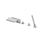 Flusso 260.2420CF Five Hole Deck Mounted Cascade Flow Roman Tub Faucet With Hand Shower