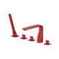 Flusso 260.2420 Five Hole Deck Mounted Roman Tub Faucet With Hand Shower