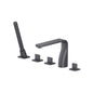 Flusso 260.2420 Five Hole Deck Mounted Roman Tub Faucet With Hand Shower