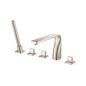Flusso 260.2420 Five Hole Deck Mounted Roman Tub Faucet With Hand Shower