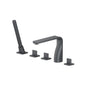 Flusso 260.2420 Five Hole Deck Mounted Roman Tub Faucet With Hand Shower