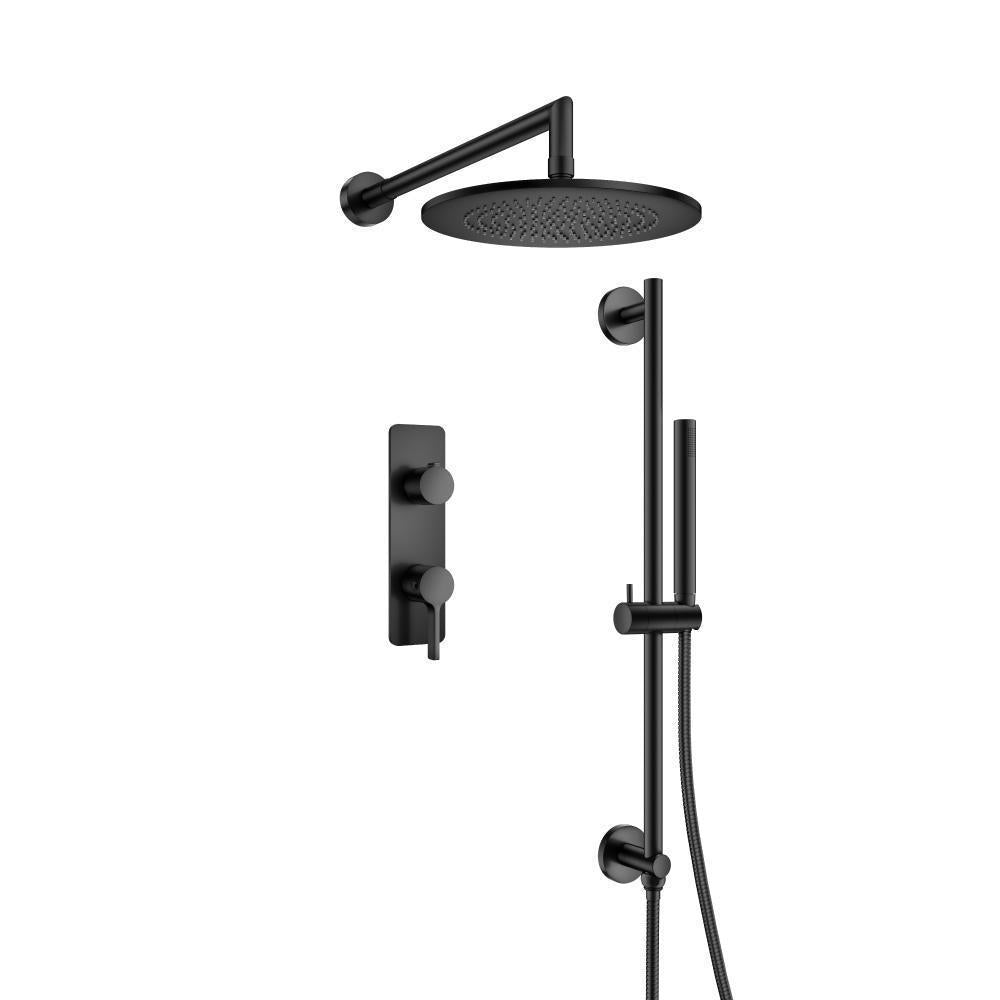 Flusso 260.7350 Two Output Shower Set With Shower Head, Hand Held And Slide Bar
