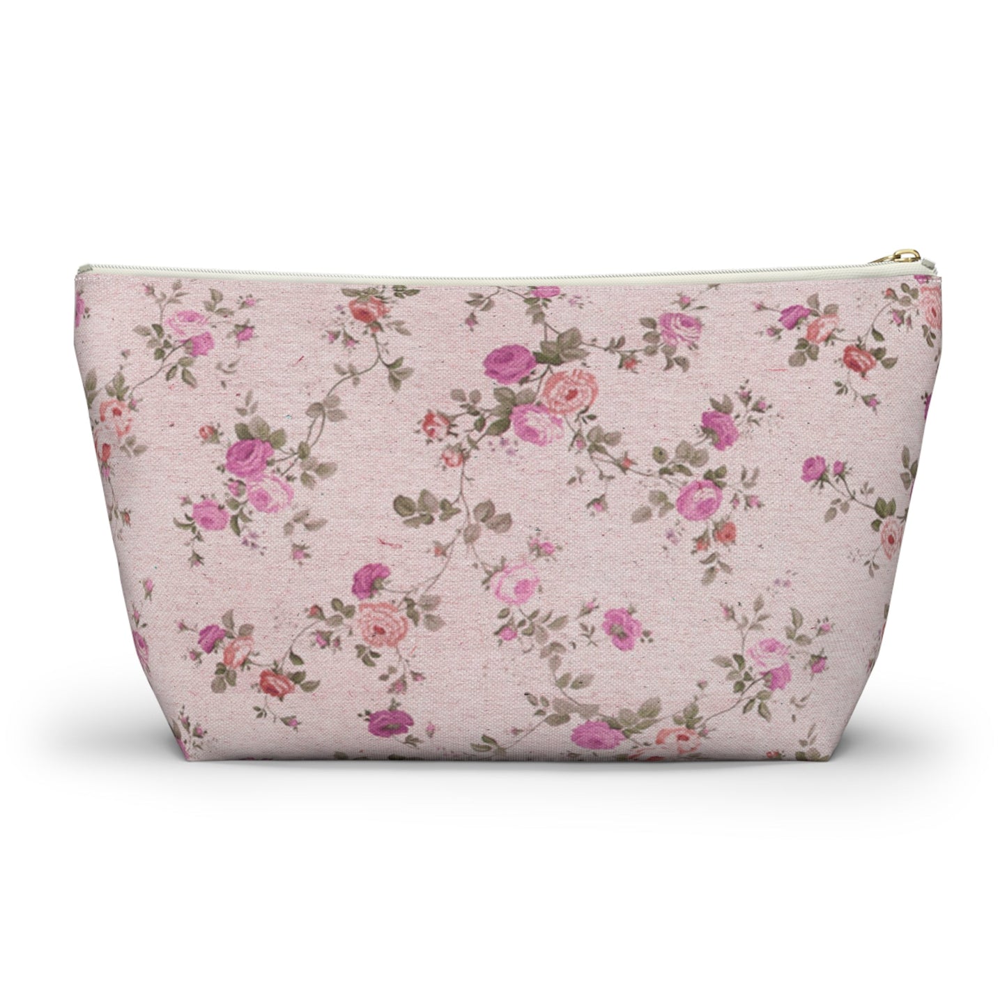 Customizable: Floral Accessory Pouch, Makeup Bag, Travel Organizer, Gift for Her, Pink Floral Bag, Cosmetic Case, Everyday Essentials