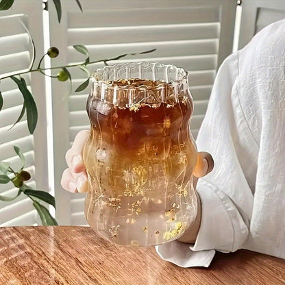 Premium 530ml Insulated Glass Cup for HotCold Drinks