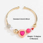 Heart Peach Pearl Bracelet - Fashion Original Design Combination Suit