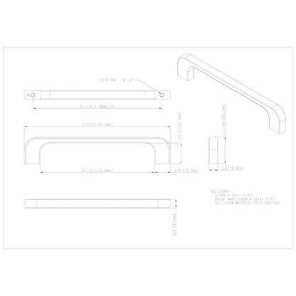 3" Center-to-Center Satin Nickel Alvar Cabinet Pull
