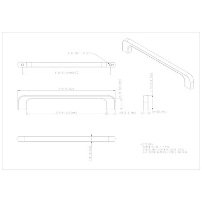 3" Center-to-Center Satin Nickel Alvar Cabinet Pull