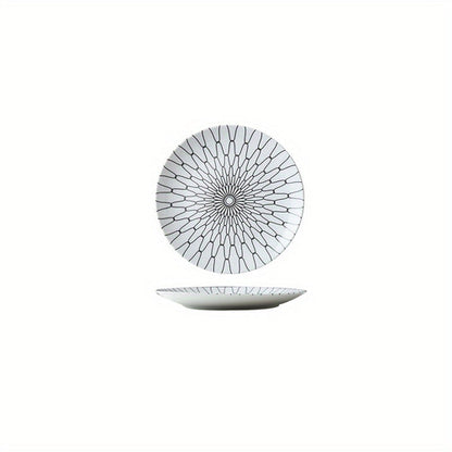 Elegant YearRound Ceramic Dinner Plate Set  4 Pieces