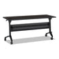 Safco Flip-n-Go Table Top, Rectangular, 48w x 24d, Mocha