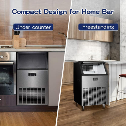 265LBS Freestanding Commercial Ice Maker