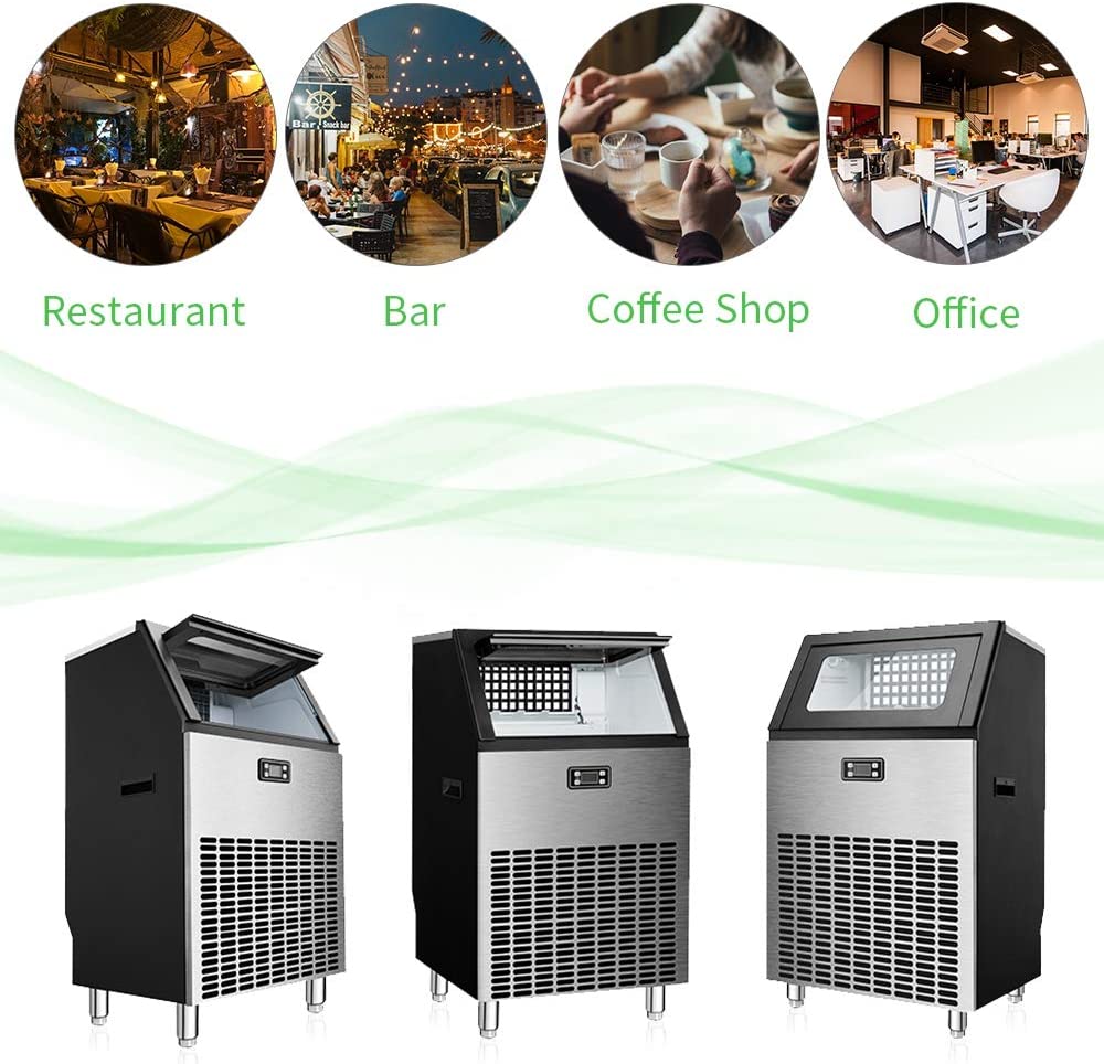 265LBS Freestanding Commercial Ice Maker