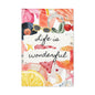 Life is Wonderful Canvas Wall Art, Colorful Decor, Inspirational Gift, Home Display, Summery Wall Art, Motivational Print