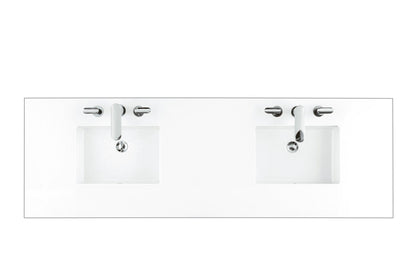 72" Double Top, 3 CM Silestone w/ Sink