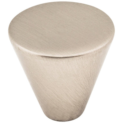 1" Diameter Satin Nickel Conical Sedona Retail Packaged Cabinet Knob