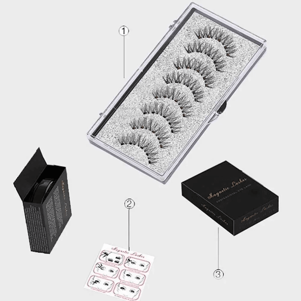 Reusable 3D Magnetic Eyelashes