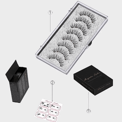 Reusable 3D Magnetic Eyelashes