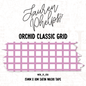 Orchid Classic Grid 15mm washi