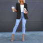 Womens Casual Blazers Open Front Long Sleeve Work Office Suit Jackets Blazer