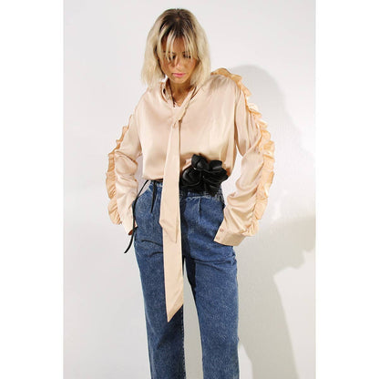 The Rose Faux Leather Flower Corsage Belt- Only a few left!