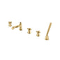 Flusso 270.2420 Five Hole Deck Mounted Roman Tub Faucet With Hand Shower