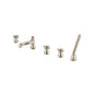 Flusso 270.2420 Five Hole Deck Mounted Roman Tub Faucet With Hand Shower