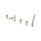 Flusso 270.2420 Five Hole Deck Mounted Roman Tub Faucet With Hand Shower