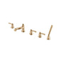 Flusso 270.2421 Five Hole Deck Mounted Roman Tub Faucet With Hand Shower