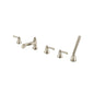 Flusso 270.2421 Five Hole Deck Mounted Roman Tub Faucet With Hand Shower