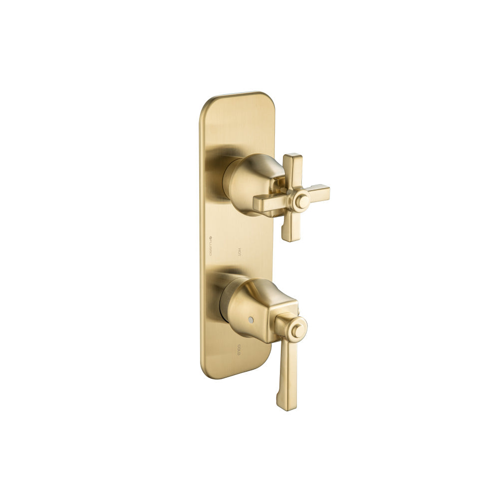 Flusso 270.2780 3/4" Thermostatic Shower Valve & Trim - 3-Output
