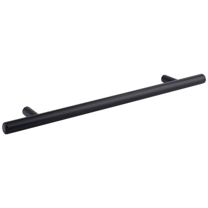 96 mm Center-to-Center Hollow Matte Black Stainless Steel Naples Cabinet Bar Pull