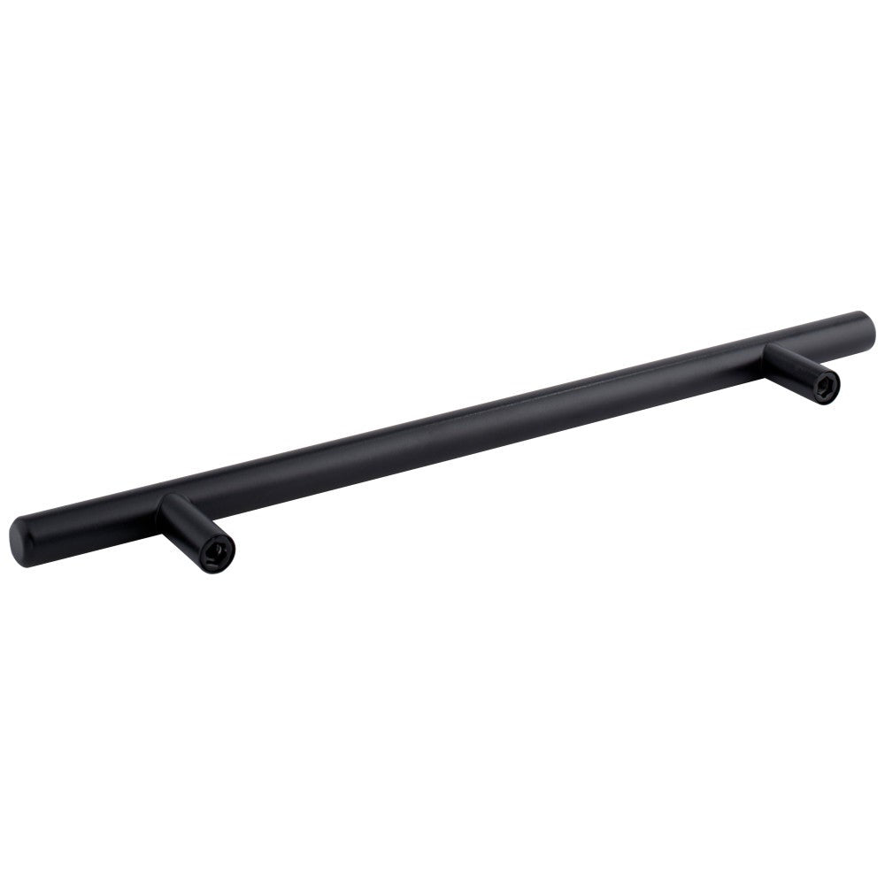96 mm Center-to-Center Hollow Matte Black Stainless Steel Naples Cabinet Bar Pull