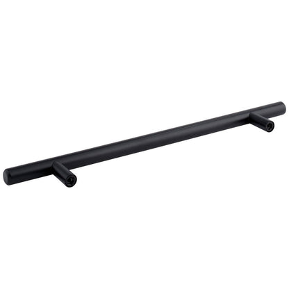 96 mm Center-to-Center Hollow Matte Black Stainless Steel Naples Cabinet Bar Pull