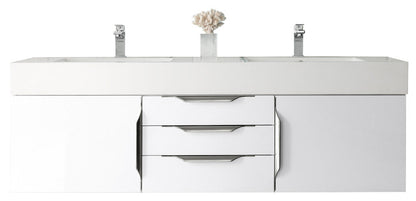 Columbia 59" Double Wall Mount Vanity Cabinet