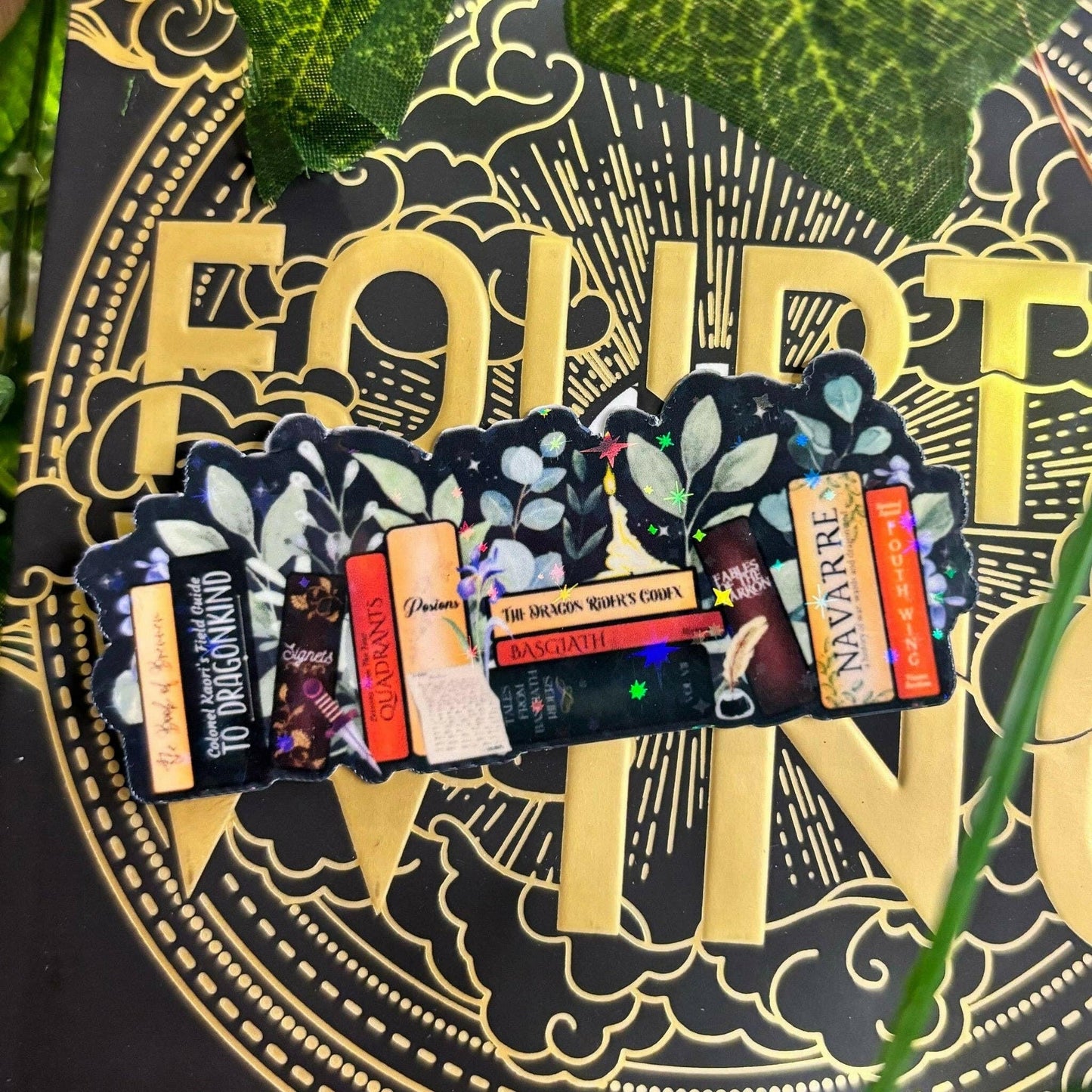 Awfullynerdy.co - Violet’s Bookshelf Fourth Wing Bookmark