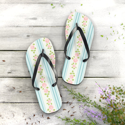 Customizable: Floral Flip Flops | Stylish Summer Sandals | Beach Footwear | Vacation Essentials | Poolside Comfort | Garden Party Sandals