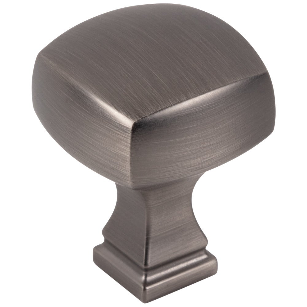 1-1/8" Overall Length Satin Nickel Square Audrey Cabinet Knob