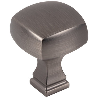 1-1/8" Overall Length Satin Nickel Square Audrey Cabinet Knob