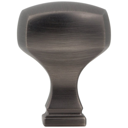 1-1/8" Overall Length Satin Nickel Square Audrey Cabinet Knob